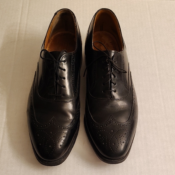 Johnston & Murphy Leather Size 10.5 Made In USA Classic Black Oxfords 6S X main image 5